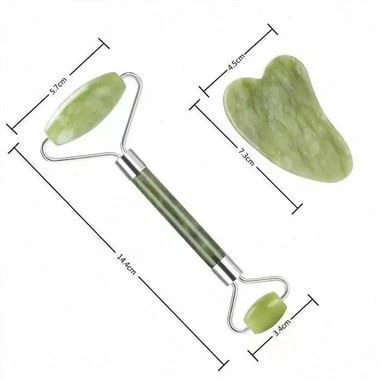 Original Crystal Body Massage Jade Roller og Gua Sha Tool