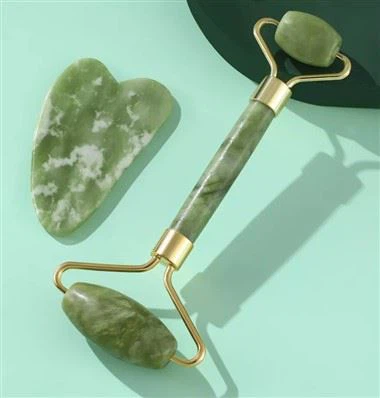 Grønn naturlig jade rulle med boks