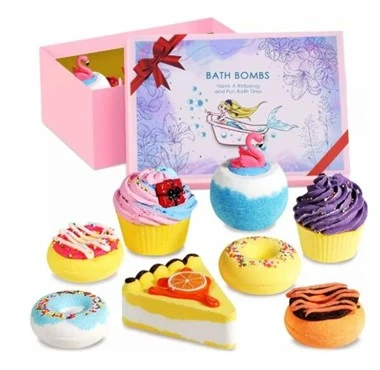 Cupcake Donut -formet badebombe